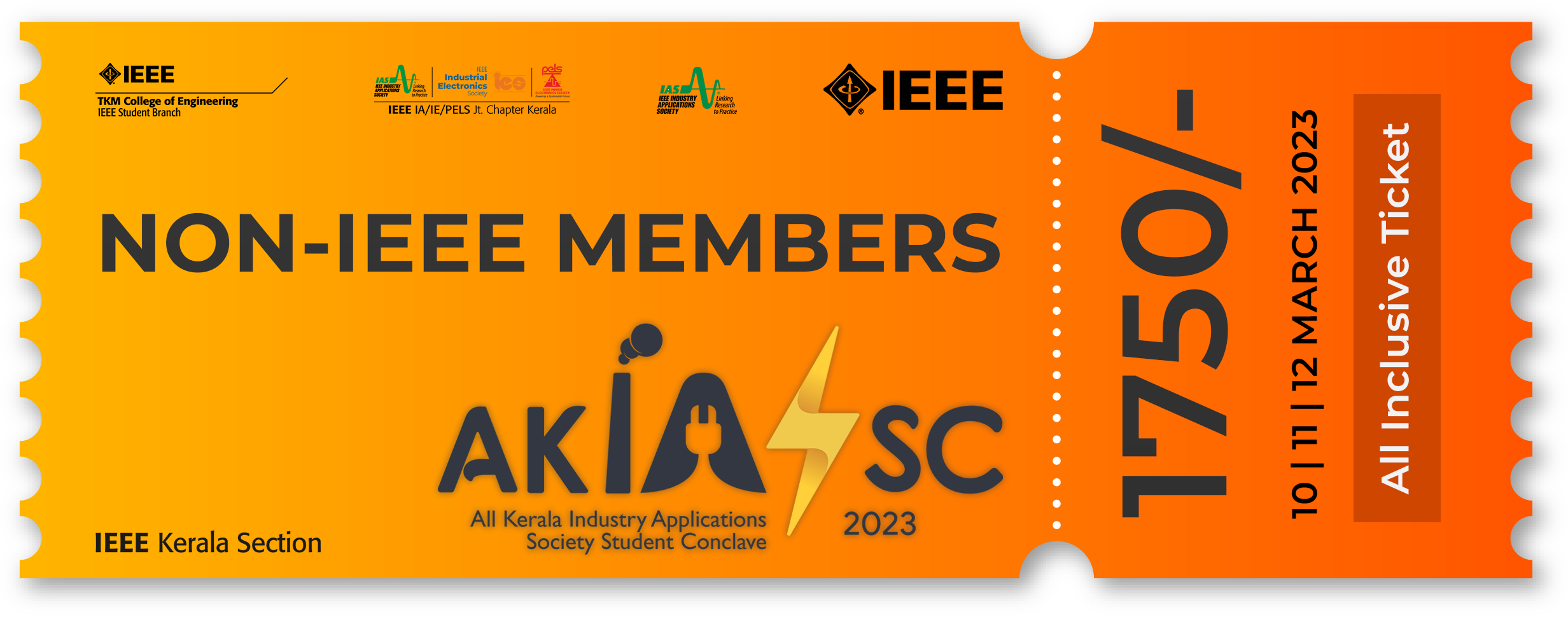 non-ieee members ticket - 1500rs